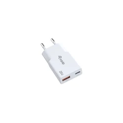 Φορτιστής Equip 2Port USB-C PD3.0/USB-A GaN Slim 20W White
