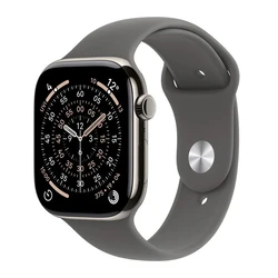 Smartwatch Apple Watch Series 11 Gps + Cellular 42Mm Natural Titanium With Stone Grey Sport Band S/M
