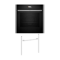 Εντοιχιζόμενος Φούρνος Neff NOV60E6M3 B59CR31Y0 & Metallic Silver Flex Design Kit