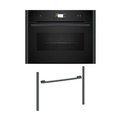 Εντοιχιζόμενος Φούρνος Neff NFS45E2A0 C29FS3AY0 & 45cm Anthracite Grey Flex Design Kit