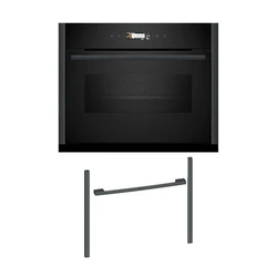 Εντοιχιζόμενος Φούρνος Neff NMW45E2A0 με μικροκύματα C29MR21Y0 & 45cm Anthracite Grey Flex Design Kit