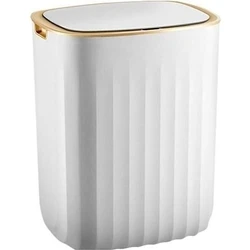 Κάδος Απορριμμάτων HUH-0147, Αυτόματο Άνοιγμα, 12Lt, Λευκός (Με βαθούλωμα σε ένα σημείο στο πάνω μέρος, βλέπε εικόνα 2)