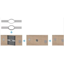 Vivolink Default VLSPMTC metal enforcement for soft ceiling plate mount