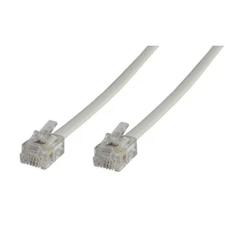 MicroConnect Καλώδια Δικτύου Modular Straight RJ12 6C 6P 5m White