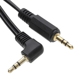 MicroConnect 3.5mm Minijack Cable 1m 90 Degree AUDLL1A