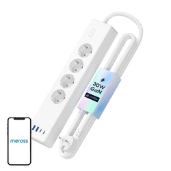 Meross 4-Outlet Power Strip with 2 USB-A and 2 USB-C (Model 081213 / MSP844SMA-EU(N))