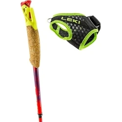LEKI Μπαστούνια Ultratrail FX.One SL κόκκινο-βιολετί-νεόν κίτρινο 125 cm