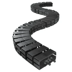 Bachmann Καλωδιοκανάλι (Kabelschlange) Cube μαύρο RAL 9005, 1 m