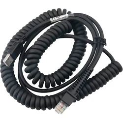 Datalogic USB 2.0 τύπου A ελατηριωτό (coiled) καλώδιο 5 m, μαύρο (MPN 90A052289, SKU 21325444, EAN 5704174024774)