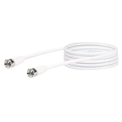 Schwaiger SAT connection cable 75 dB 3 m, copper (CCS), white — MPN KVC30532