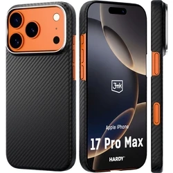 3mk Hardy Aramid MagCase για Apple iPhone 17 Pro Max / 18 Pro Max, μαύρο