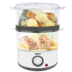 Jocca J-5555 Ατμομάγειρας Ατμού 2 Επιπέδων 4,4 L Λευκός