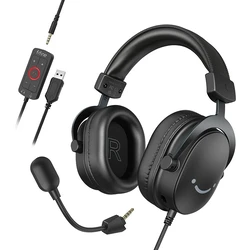 FIFINE H9 Over-Ear Gaming Headset με σύνδεση 3.5mm / USB για Nintendo Switch / PC / PS4 / PS5 / XBOX