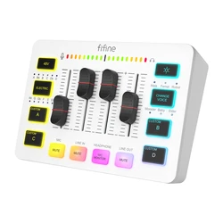 Fifine Stream Audio Controller Mixer SC3W για PC