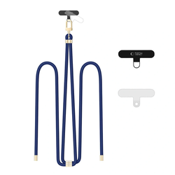 Tech-Protect C7S Rope Crossbody Strap Navy Blue/gold
