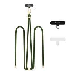 Tech-Protect C7S Rope Crossbody Strap Hunter Green/gold