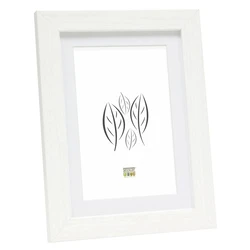 Deknudt S66KF1 Wooden Photo Frame White 15x20 cm with Passepartout