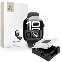 Hydrogel film Tech-Protect Supreme Set Apple Watch 10 / 11 42mm Clear [2 PACK]