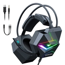 Onikuma X20 Over Ear Gaming Headset με σύνδεση 3.5mm / USB