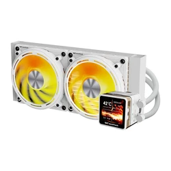 Darkflash DE240 Υδρόψυξη AIO CPU 240mm Λευκή με 2x120mm ARGB ανεμιστήρες
