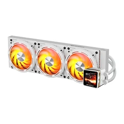 Darkflash Explore DE360 Υδρόψυξη AIO CPU με 3 Ανεμιστήρες 120mm και ARGB Φωτισμό Λευκή
