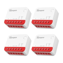 Sonoff Mini-zbrbs Έξυπνος Διακόπτης Wi‑Fi & ZigBee 1A (με Ουδέτερο) - Σετ 4 τεμ.