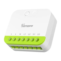 Sonoff MINI Duo 2 Έξυπνος Διακόπτης Dimmer 2 Καναλιών Wi‑Fi & ZigBee 16A (με Ουδέτερο)