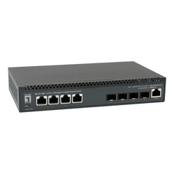 LevelOne Διακόπτης 4x10GE RJ45 / 4x10G SFP+ 19" Διαχειριζόμενος L3 (XEL-0891)