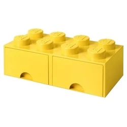 Συρτάρι αποθήκευσης LEGO Brick Drawer 8 - Κίτρινο