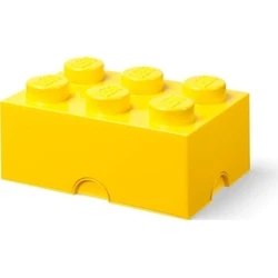 LEGO Κουτί Αποθήκευσης Brick 6 - Κίτρινο