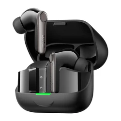 Earfun Air Pro 4+ In-ear Bluetooth Handsfree Ακουστικά με Αντοχή στον Ιδρώτα και Θήκη Φόρτισης - Μαύρα