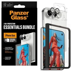 PanzerGlass Essentials 2-σε-1 γυαλί οθόνης + προστατευτικό φακού για iPhone Duo