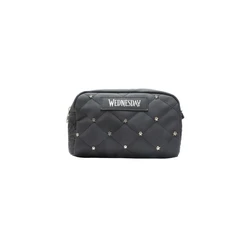 Wednesday - Quilted Cosmetic Bag / Pencil Case, Black (Blue Sky Studios)