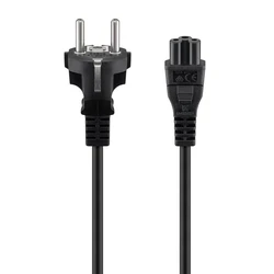 Καλώδιο Τροφοδοσίας Goobay 57846, 0.75mm², 1m, μαύρο