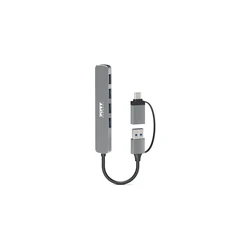 Port Connect Hub USB 4 Θύρες USB 3.0 Slim Combo (900161)
