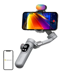 Aochuan X Pro Gimbal με RGB φωτισμό, 3‑Axis Σταθεροποιητής, Γκρι