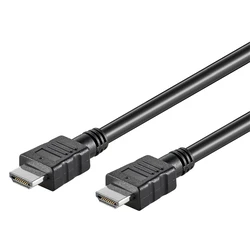 Καλώδιο HDMI Goobay 58444 με Ethernet, 4K/30Hz, 10.2Gbps, 7.5m, μαύρο
