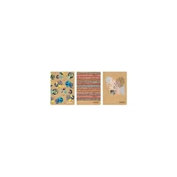 Herlitz NB A6/80, squared (graph) notebook, kraft paper cover, middle spiral