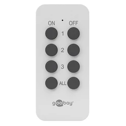 Τηλεχειριστήριο Goobay 58691, για αντάπτορα ρεύματος, λευκό