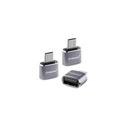 Intenso Σετ 3 τεμαχίων Μετατροπέας USB-A σε USB-C C480C Αλουμίνιο