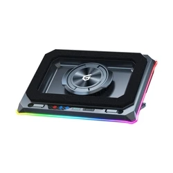 Conceptronic THYIA03B Cooling Pad για Laptop έως 19" με 1 Ανεμιστήρα και Φωτισμό Ασημί