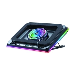 Conceptronic THYIA04B Cooling Pad για Laptop έως 19" με 1 Ανεμιστήρα και Φωτισμό, Ασημί