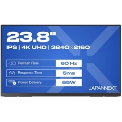 JAPANNEXT JN-MD-IPS238U-C6 23,8'' 4K USB-C/HDMI Φορητή Οθόνη