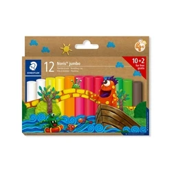 STAEDTLER Plastilin-Knete Noris Jumbo C12 (842 C12) - Πλαστελίνη Noris Jumbo, 12 τεμάχια