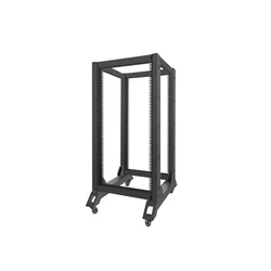 Lanberg Open Rack 22U 600x800 Black V2 (OR01-6822-B) - Open 19" Rack