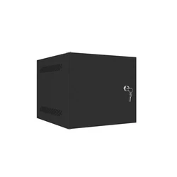 Lanberg επιτοίχια Rack 10" 6U 280x310 mm, μαύρη, μεταλλική πόρτα