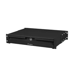 Lanberg συρτάρι 19" για ράφια 2U 360 mm μαύρο (AK-2001-B)