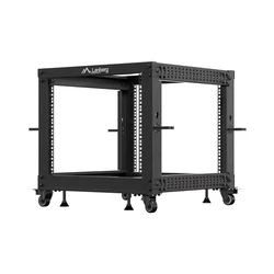 Lanberg Open Rack OR01-6109-B 9U 600x600-1100 adjustable black