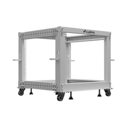 Lanberg Open Rack 9U 600x600-1100 adjustable gray OR01-6109-S