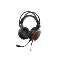 Genesis Neon 614 RGB USB ακουστικά (μαύρα)